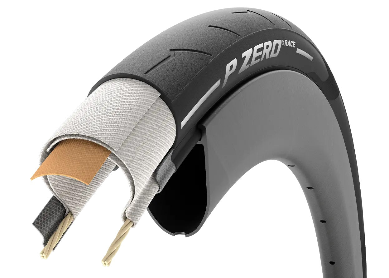 Pneu PIRELLI P ZERO RACE 700c TubeType Jaune Citron