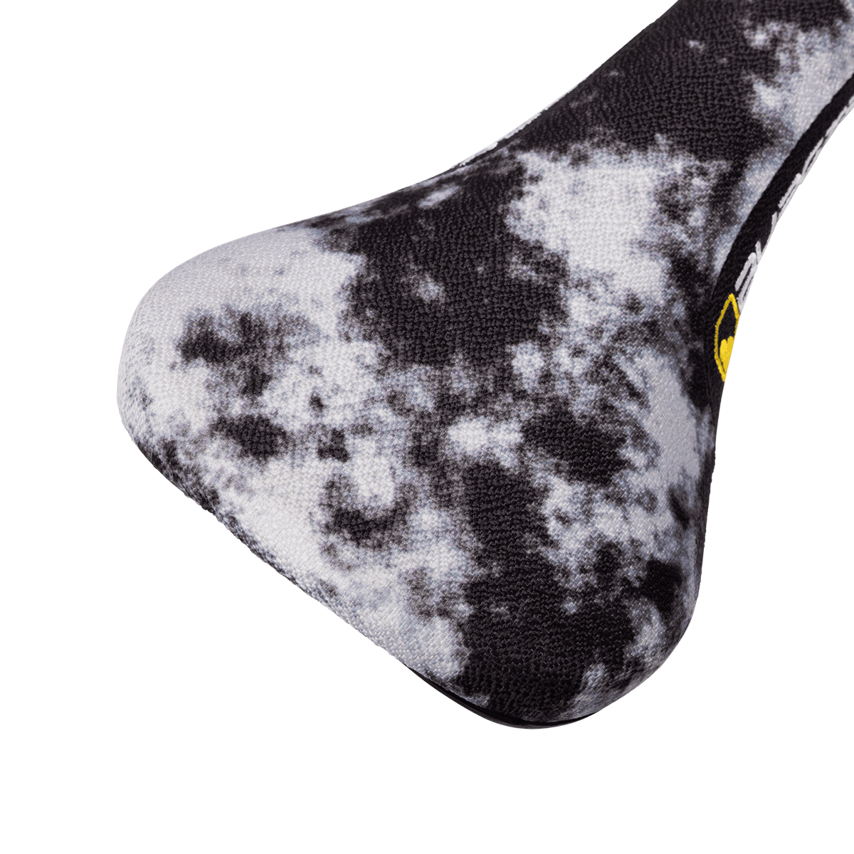 Selle BURGTEC THE CLOUD BOOST Rails CrMo Acid Wash Gris — détail arrière Acid Wash