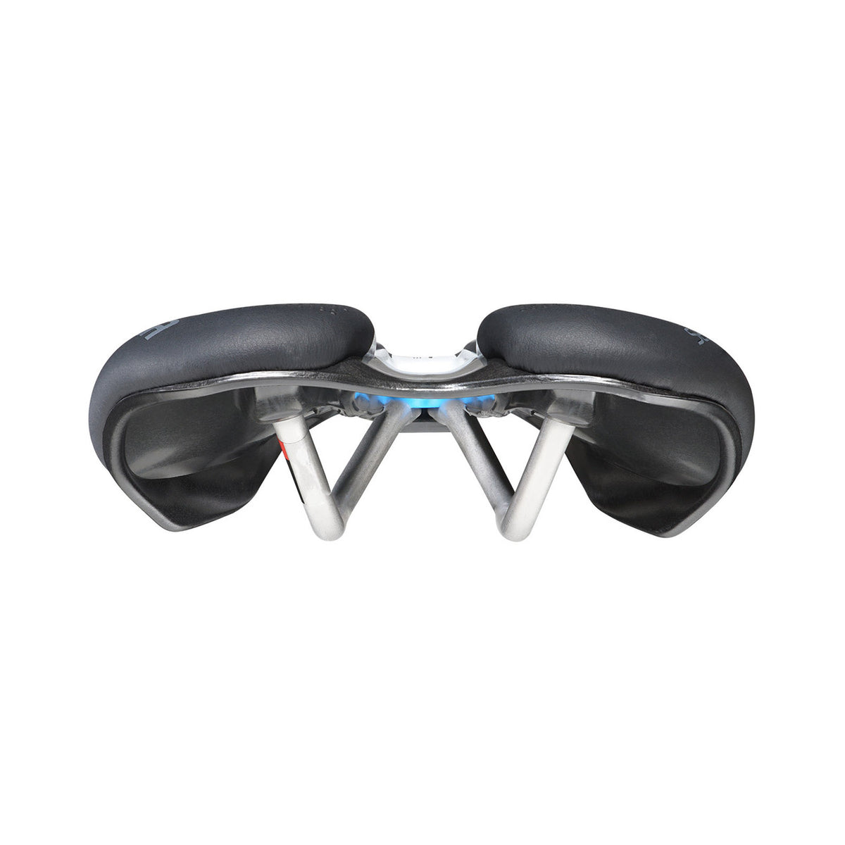 SELLE ITALIA SLR BOOST ENDURANCE SUPERFLOW L-zadel met Ti316-rails, zwart — achteraanzicht