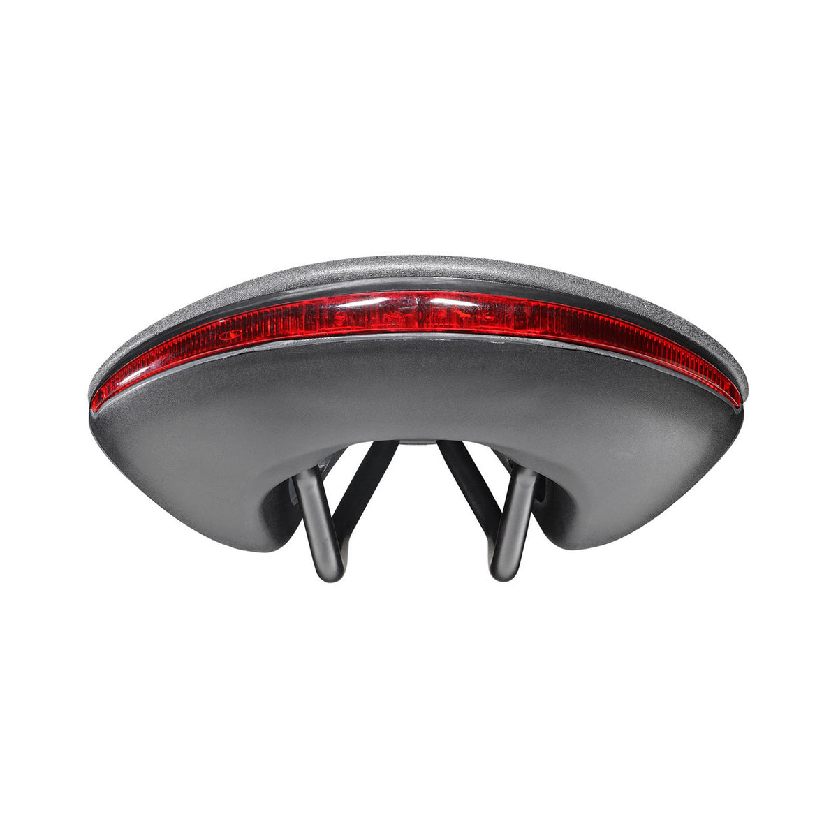 SELLE ITALIA ST 7 VISION SUPERFLOW L saddle with Fec rails in black/grey — rear view