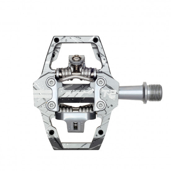 Pédales HT COMPONENTS ENDURO T2T Titane Gris Camo