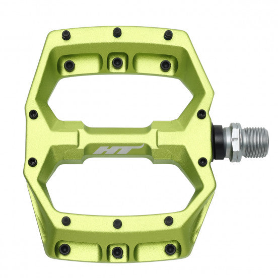 Pédales Plates HT COMPONENTS SPIDER AF03 Vert