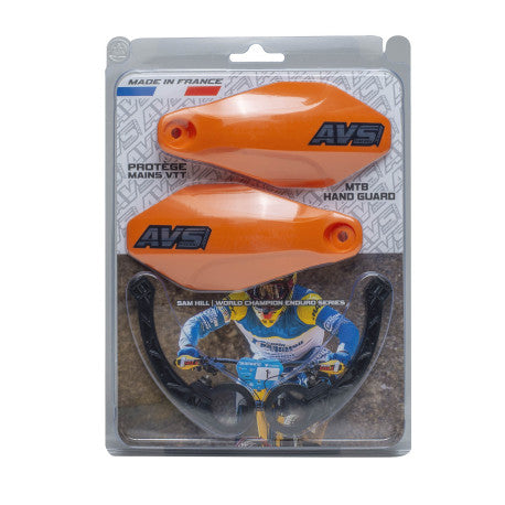 Protège Mains AVS BASIC Patte Plastique Orange Fluo