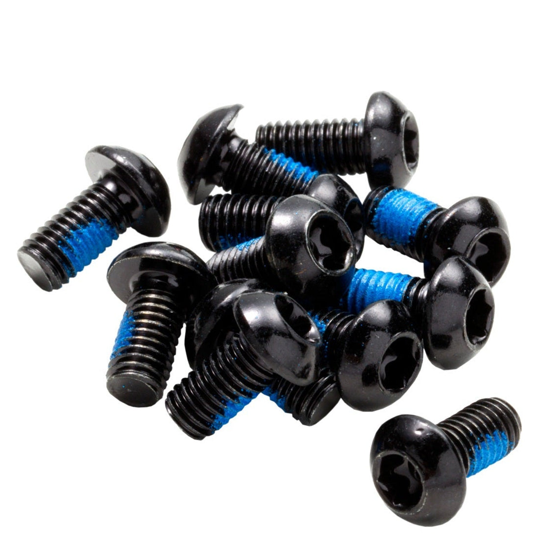 Set 12 Scheibenbremsen-Schrauben REVERSE COMPONENTS Eloxiert Schwarz