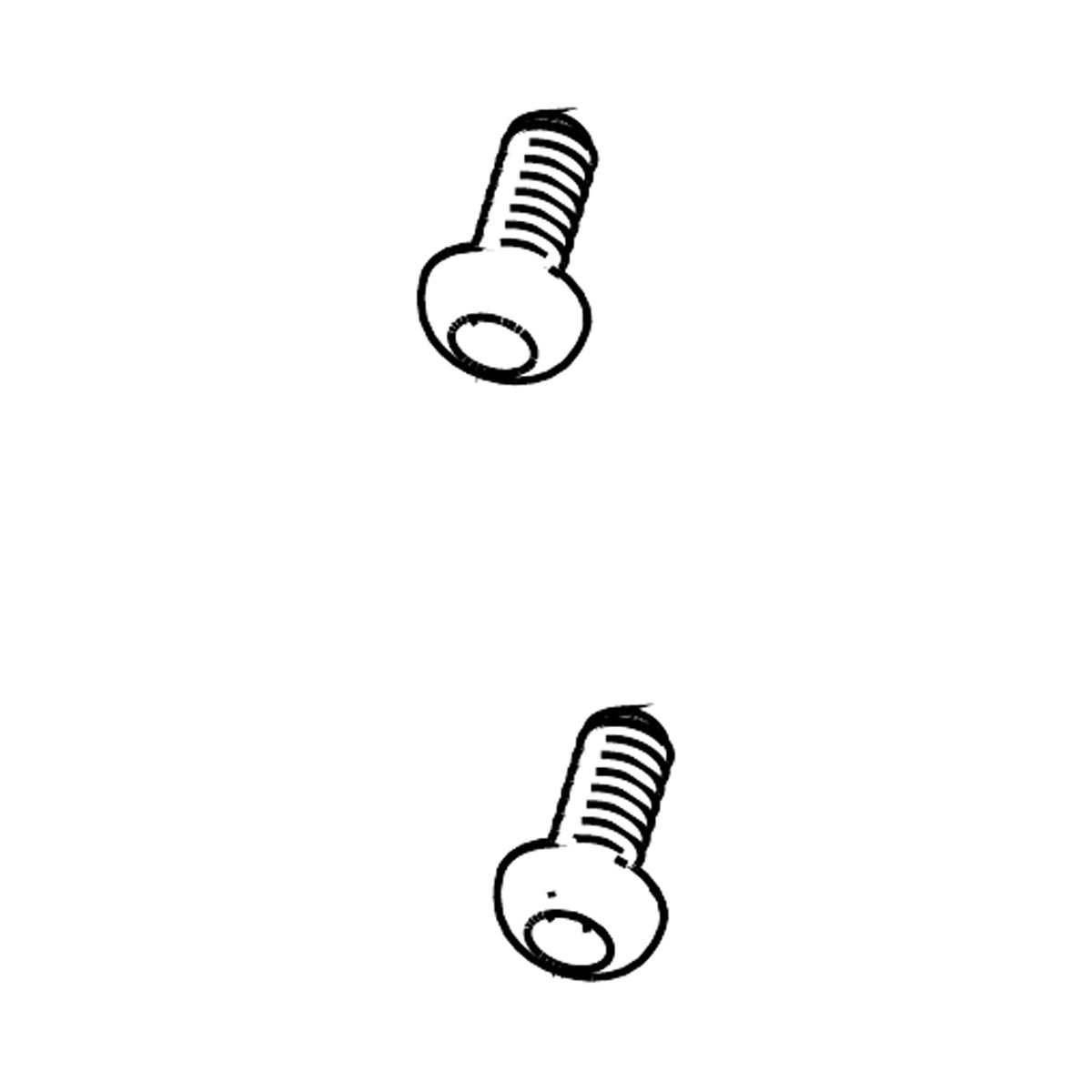 Sæt med 5 skærmskruer til RockShox ZEB A1+/Lyrik D1+/Pike C1+/Domain B1+/SID C1+/BoXXer D1+ forgaffel — teknisk illustration