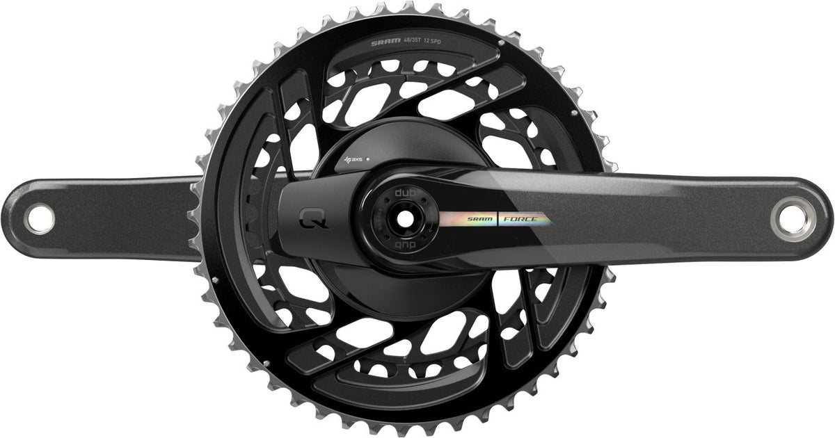 SRAM QUARQ FORCE AXS MY24 dubbelvevparti med effektmätare, 12 växlar