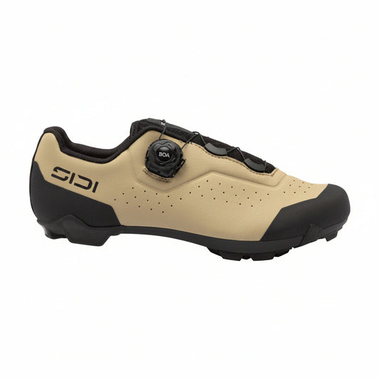 Chaussures XC gravel Sidi Liinea dark sand, vue de profil extérieur