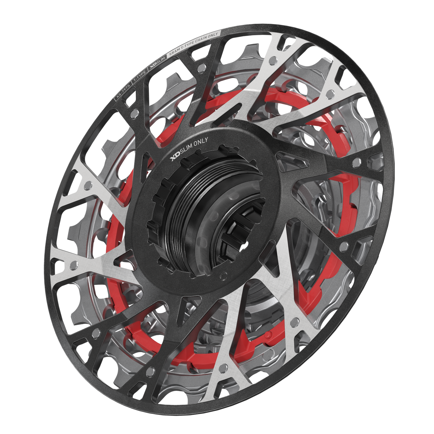 SRAM XS-797 T-Type DH 7-speed kassette til XD Short Body