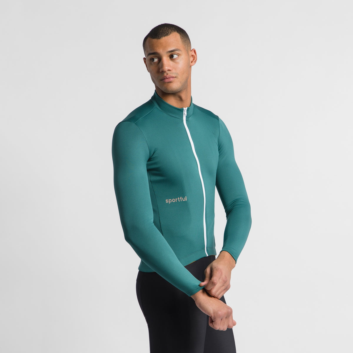 Κλασική μακρυμάνικη ποδηλατική μπλούζα Sportful, πράσινη