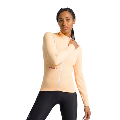 Maglia SPORTFUL CLASSIC da donna a maniche lunghe gialla