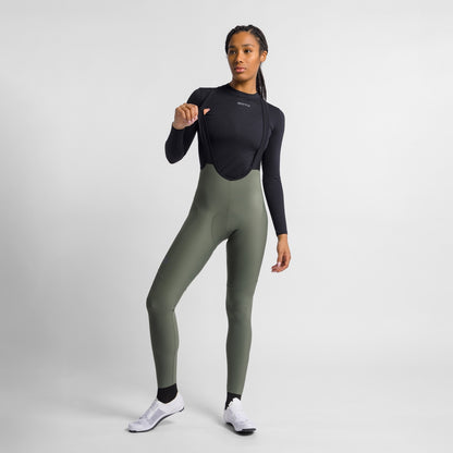 Ženske dolge kolesarske hlače z naramnicami SPORTFUL PULSE Zelena