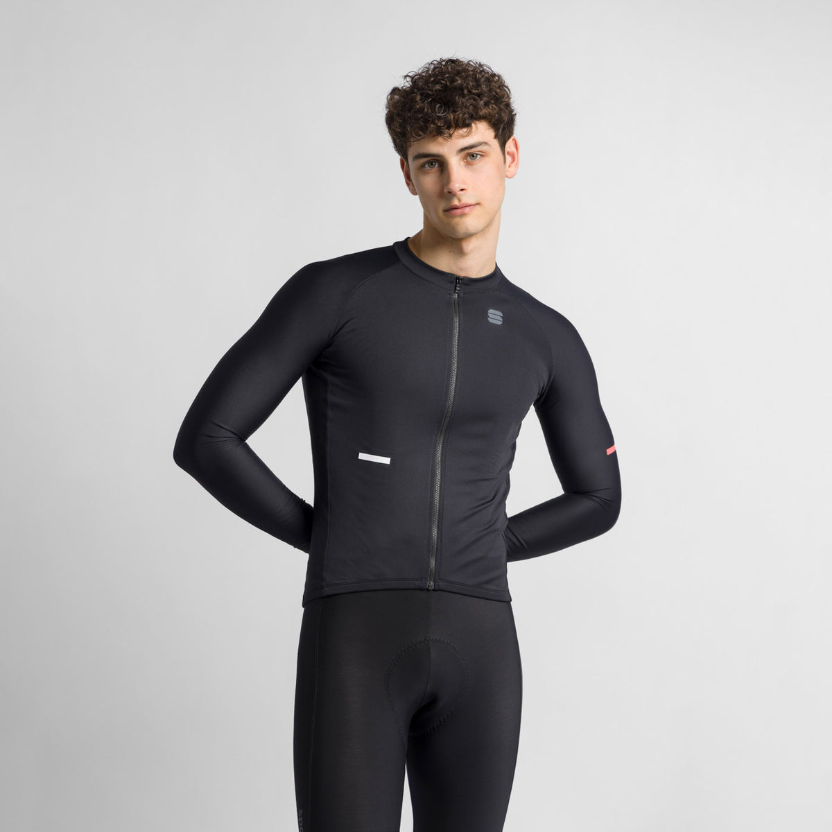 Μακρυμάνικη ποδηλατική μπλούζα Sportful Σουπερνόβα, μαύρη
