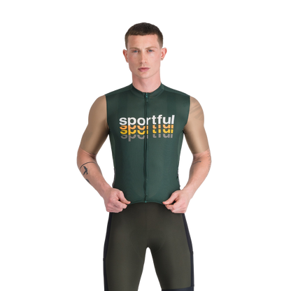 Maglia SPORTFUL SUPERGIARA 2 LOGO Maniche Corte Cachi