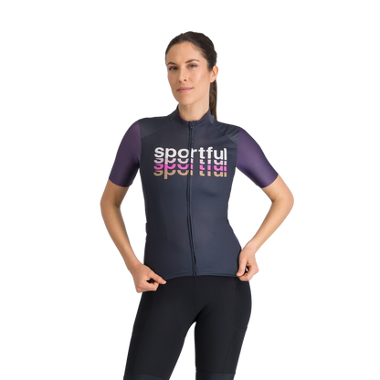 Maglia SPORTFUL SUPERGIARA 2 LOGO Maniche Corte Donna Blu Navy