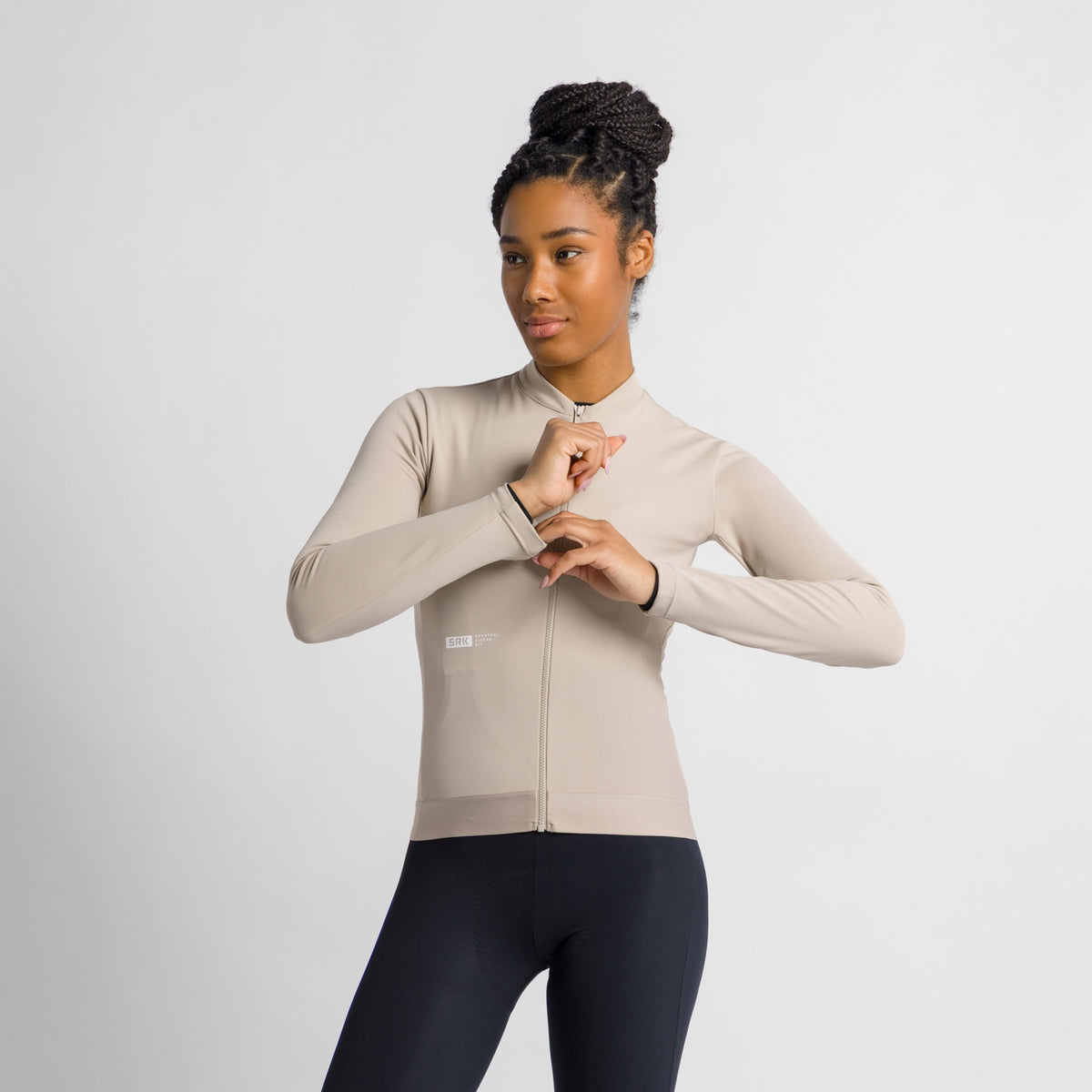 Γυναικεία ποδηλατική μπλούζα SPORTFUL SRK 2 με μακριά μανίκια, μπεζ