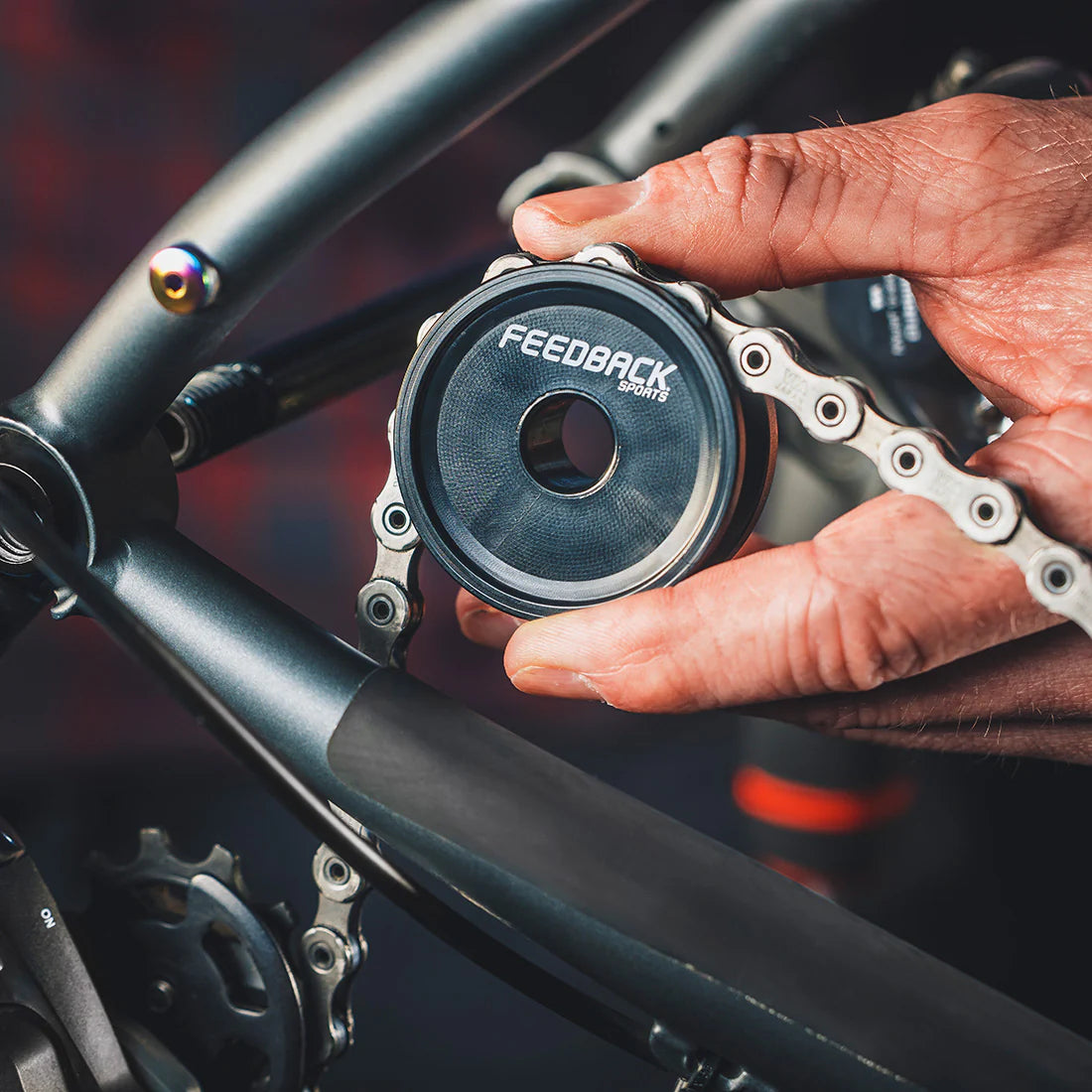 Guida catena per perno passante FEEDBACK SPORTS Thru-Axle Chain Keeper
