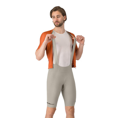 Kurze Trägerhose CASTELLI ESPRESSO 2 Silver Moon