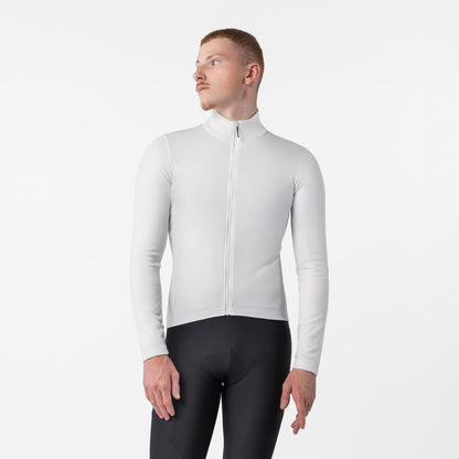 Kolesarski dres z dolgimi rokavi CASTELLI COMPETIZIONE THERMAL v slonokoščeni barvi