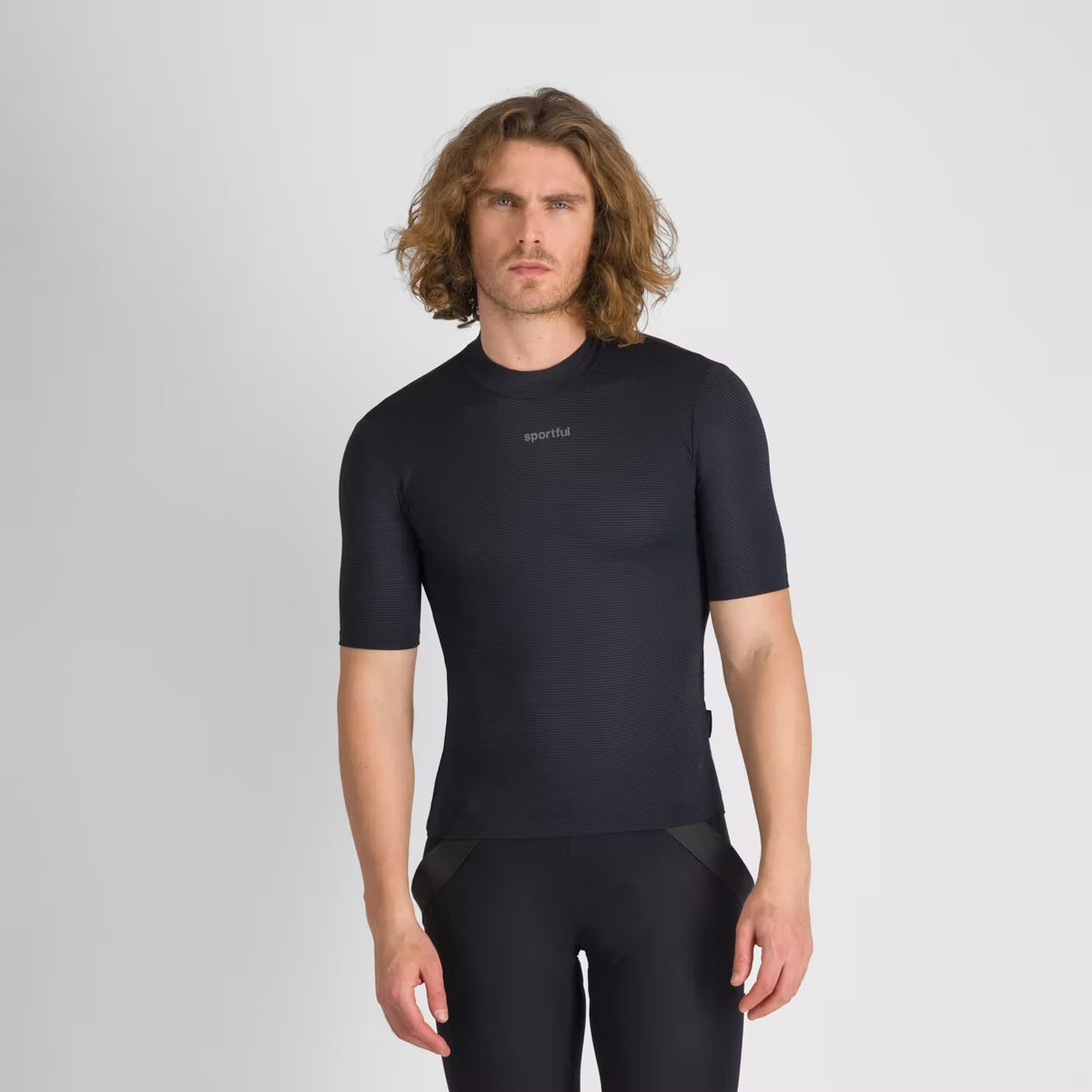 Μαύρη ισοθερμική μπλούζα SPORTFUL MERINO με κοντά μανίκια