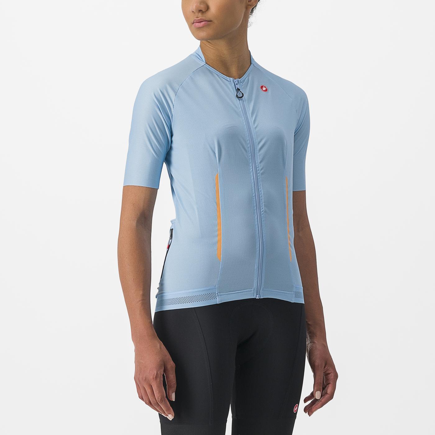 CASTELLI ENDURANCE W kortærmet dametrøje blå