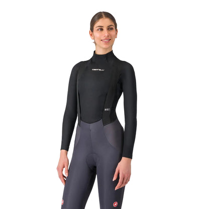 Damesondershirt CASTELLI FLANDERS 2 Lange Mouwen Zwart