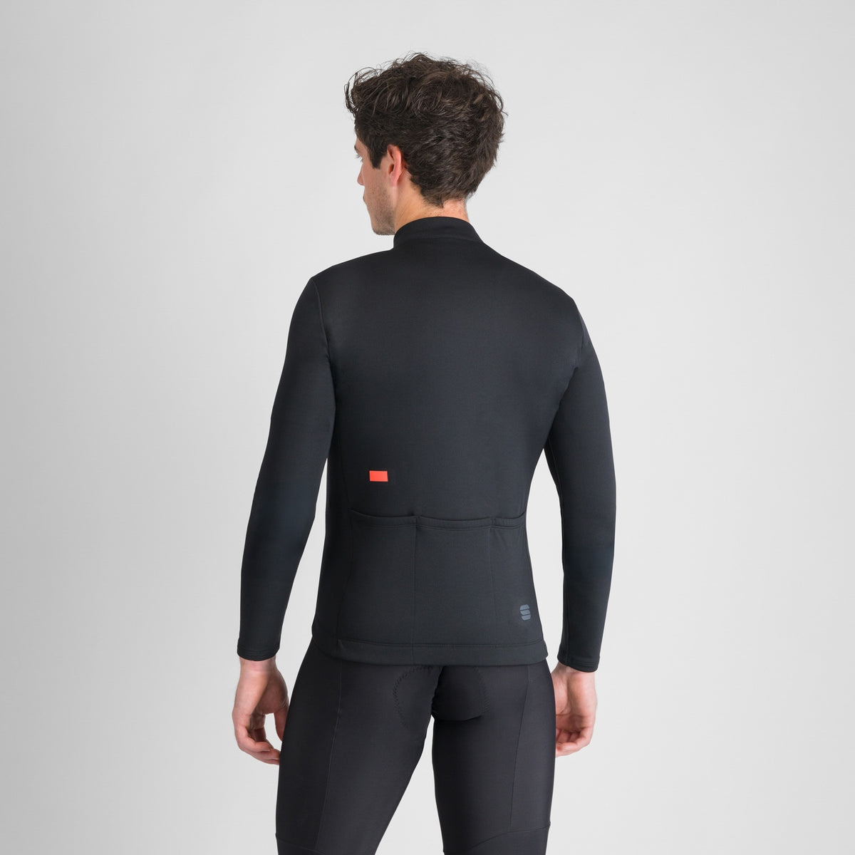 Κλασική μακρυμάνικη ποδηλατική μπλούζα Sportful, μαύρη