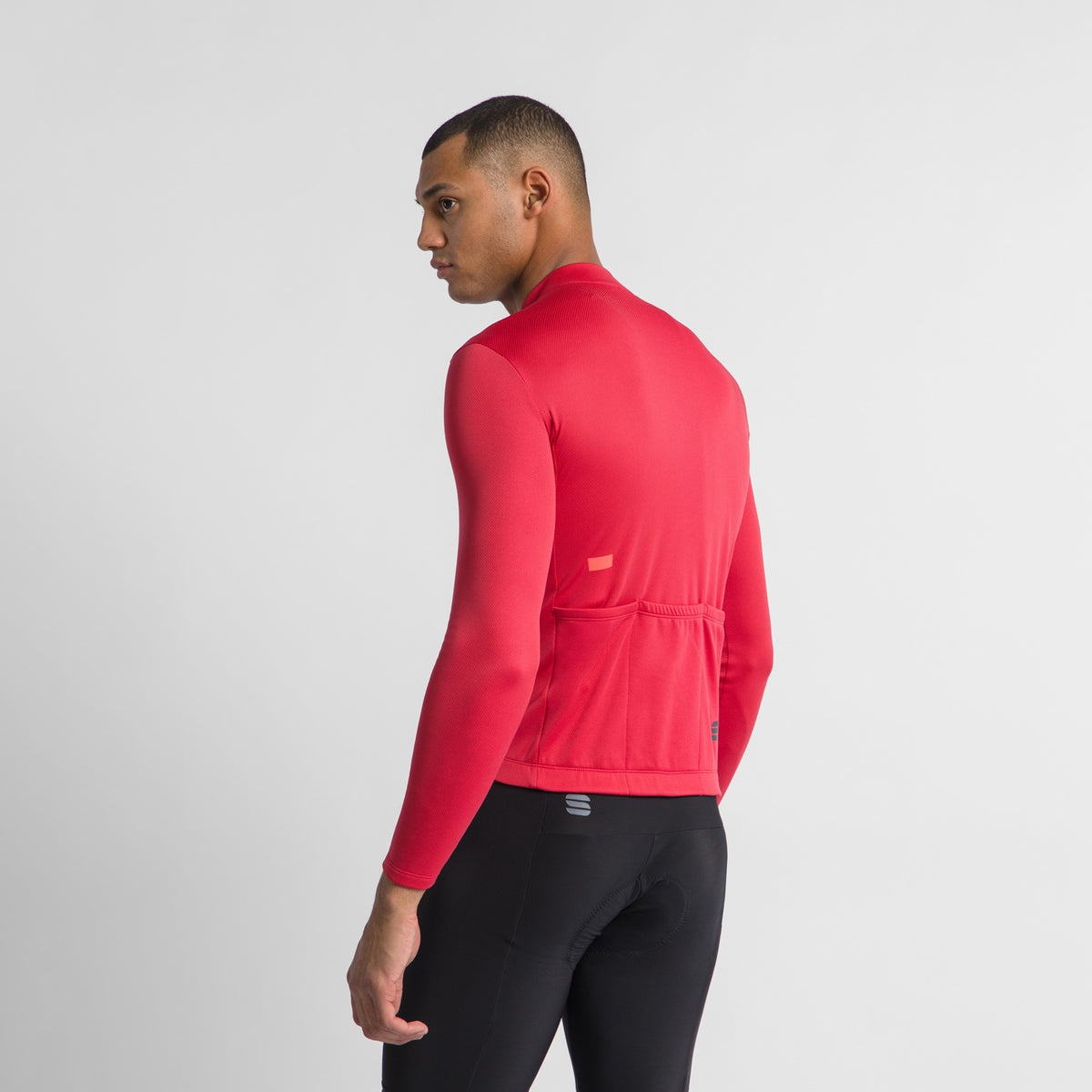 Πορτοκαλί κλασική ποδηλατική φανέλα SPORTFUL με μακριά μανίκια