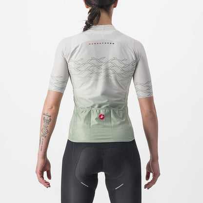 CASTELLI CLIMBER'S 2.0 W Naisten Lyhythihainen Paita Harmaa/Vihreä