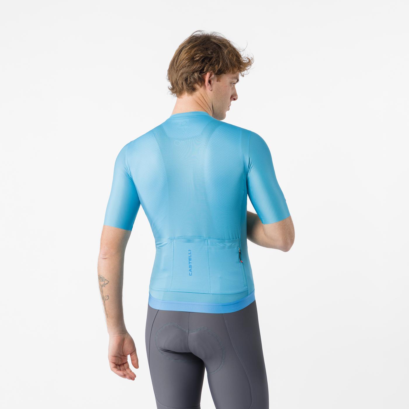 Maillot CASTELLI ESPRESSO 2 Manches Courtes Turquoise