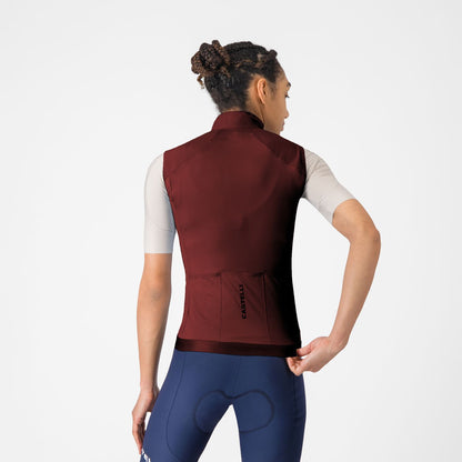 Gilet Senza Maniche CASTELLI ESPRESSO 2 Donna Bordeaux
