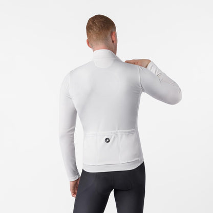 Kolesarski dres z dolgimi rokavi CASTELLI COMPETIZIONE THERMAL v slonokoščeni barvi