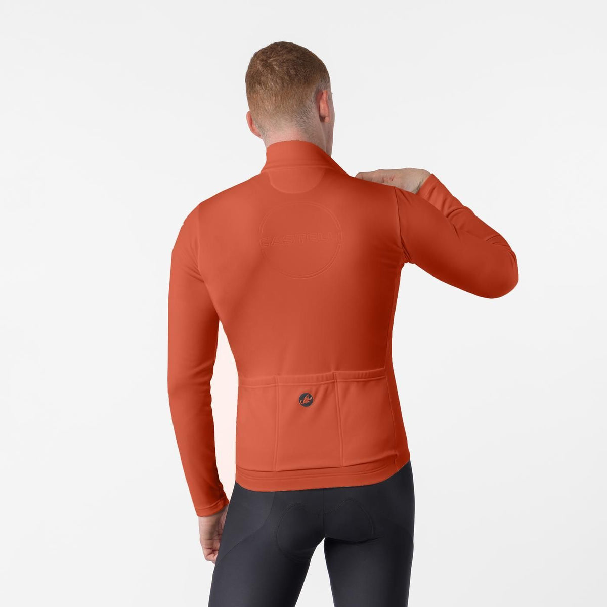 Dres CASTELLI COMPETIZIONE THERMAL Dlouhý rukáv Paprika
