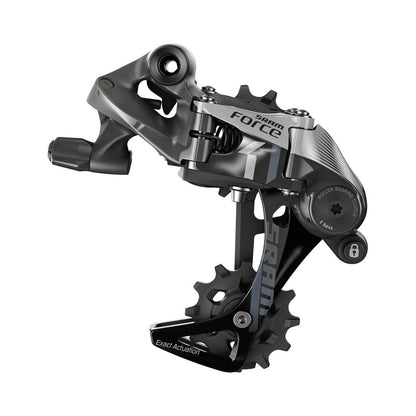 Desviador traseiro SRAM FORCE 1 de 11 velocidades, caixa longa – vista do produto sobre fundo branco