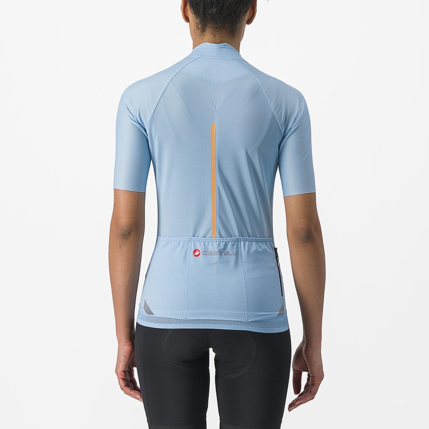 CASTELLI ENDURANCE W kortærmet dametrøje blå