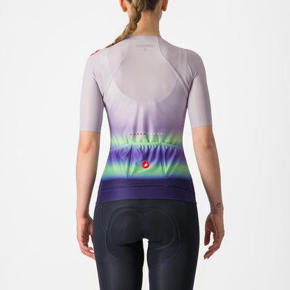 Koszulka CASTELLI CLIMBER'S 4.0 W damska krótki rękaw fioletowy/zielony