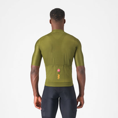 Maillot CASTELLI UNLIMITED ENTRATA 3 Maniche Corte Kaki