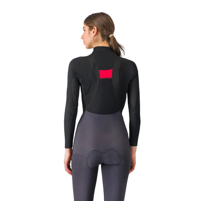 Damesondershirt CASTELLI FLANDERS 2 Lange Mouwen Zwart
