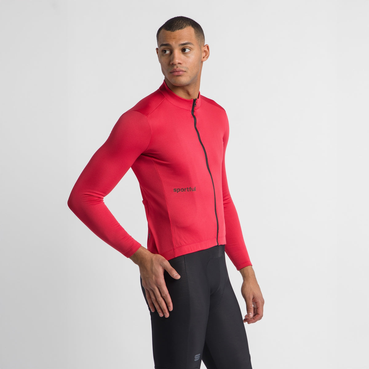 Πορτοκαλί κλασική ποδηλατική φανέλα SPORTFUL με μακριά μανίκια
