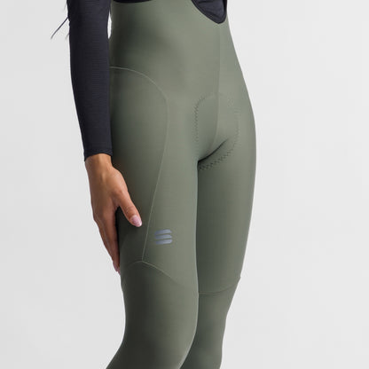 Ženske dolge kolesarske hlače z naramnicami SPORTFUL PULSE Zelena
