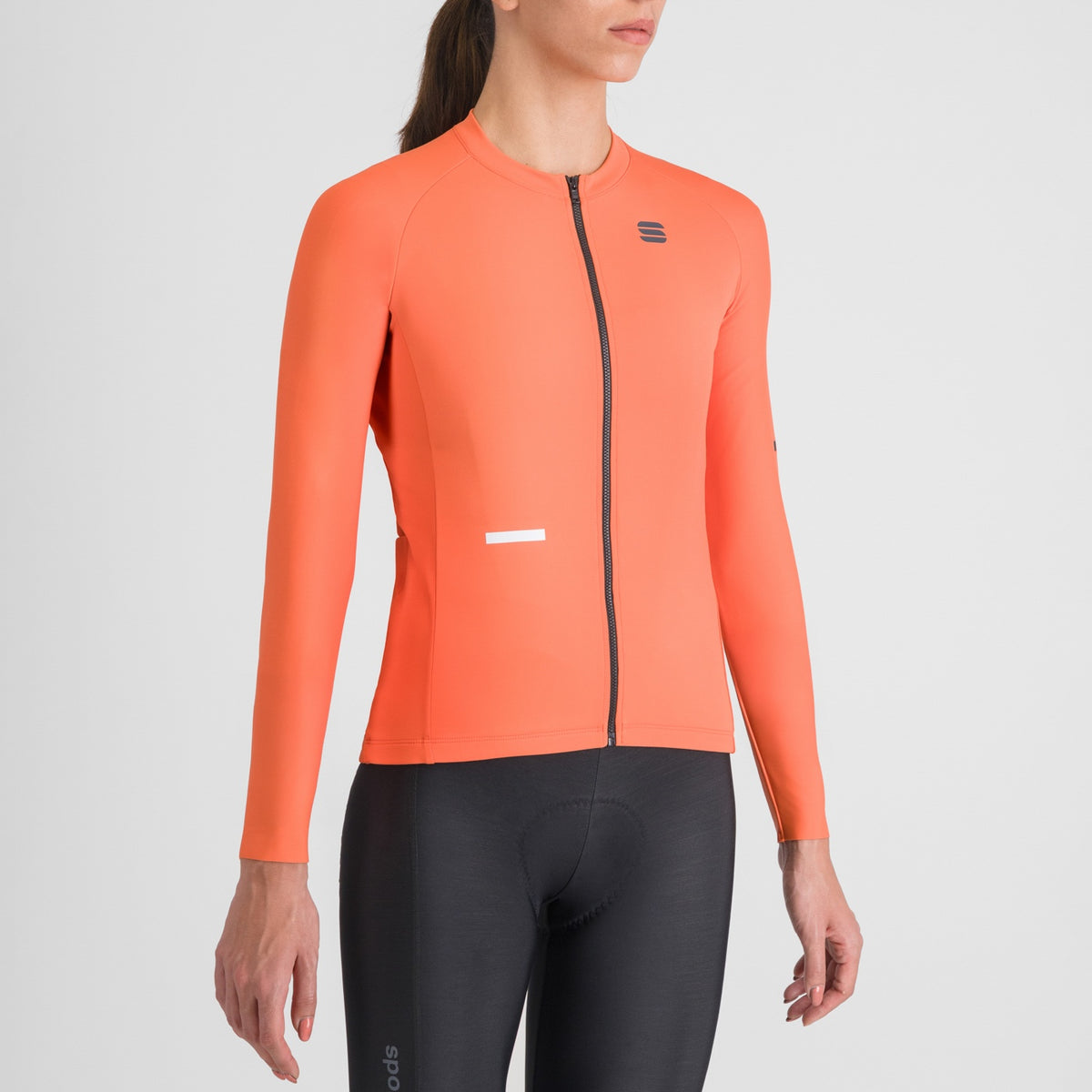Κόκκινη γυναικεία ποδηλατική φανέλα SPORTFUL SUPERNOVA με μακριά μανίκια