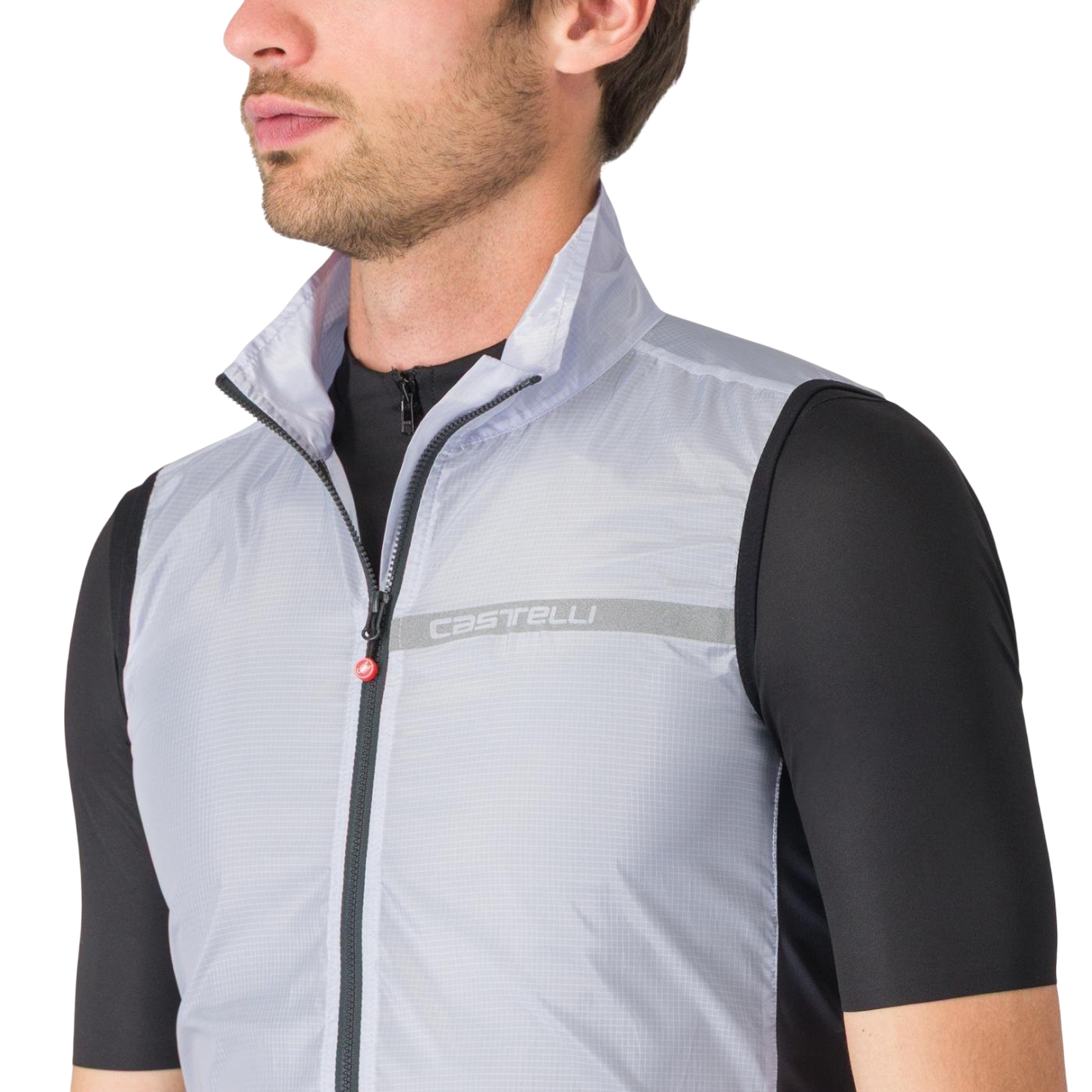 CASTELLI SQUADRA STRETCH Bunda bez rukávů šedá