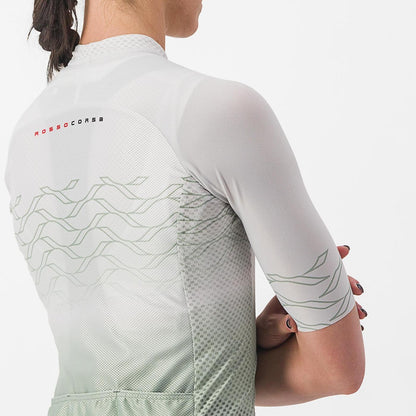 CASTELLI CLIMBER'S 2.0 W Naisten Lyhythihainen Paita Harmaa/Vihreä