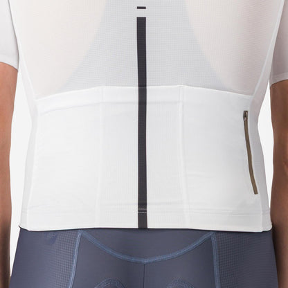 Maillot CASTELLI DRITTONE LOGO Maniche Corte Bianco