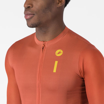 CASTELLI DRITTONE LOGO Short Sleeve Jersey Paprika