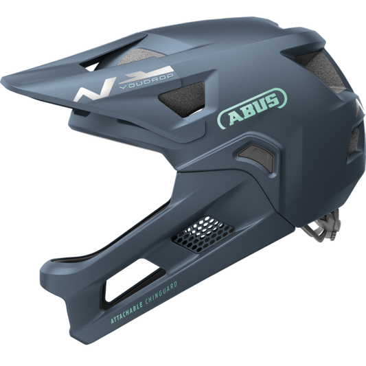 ABUS YOUDROP FF Junior MTB Helmet Midnight Blue