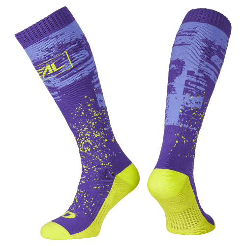 O'NEAL PRO MX PAINT Junior -sukat Violetti/Neonkeltainen