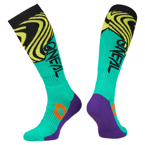 O'NEAL PRO MX NOVA Junior -sukat, turkoosi/keltainen
