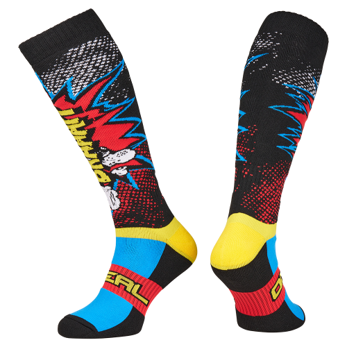Skarpety O'NEAL PRO MX BRAAAPP czarne/wielokolorowe