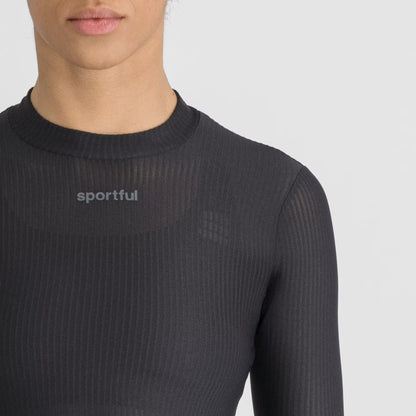 Maglia intima SPORTFUL WINTER a maniche lunghe da donna nera