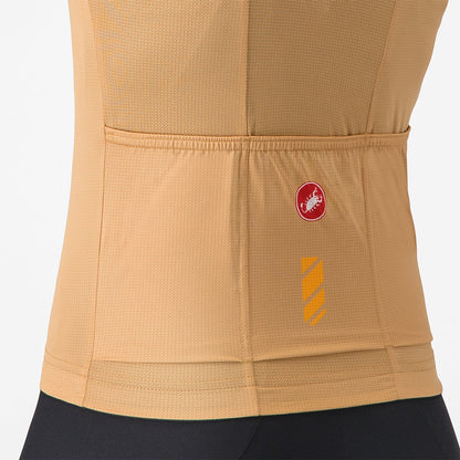 Trikot CASTELLI UNLIMITED Damen Kurzarm Braun